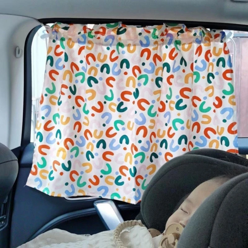 Cartoon Car Window Sunshade Curtain for Baby UV Protective Car Window Curtains