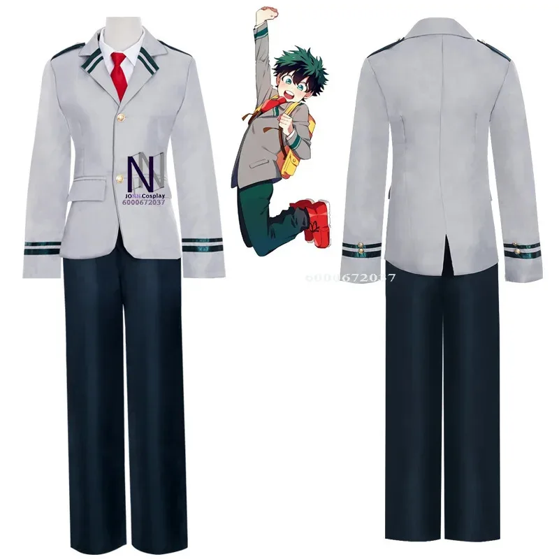 

Аниме My Hero Academy, комплект костюмов для косплея-Midoriya Izuku и Todoroki Shoto, школьная форма, парик, унисекс, наряд для ролевых игр на Хэллоуин
