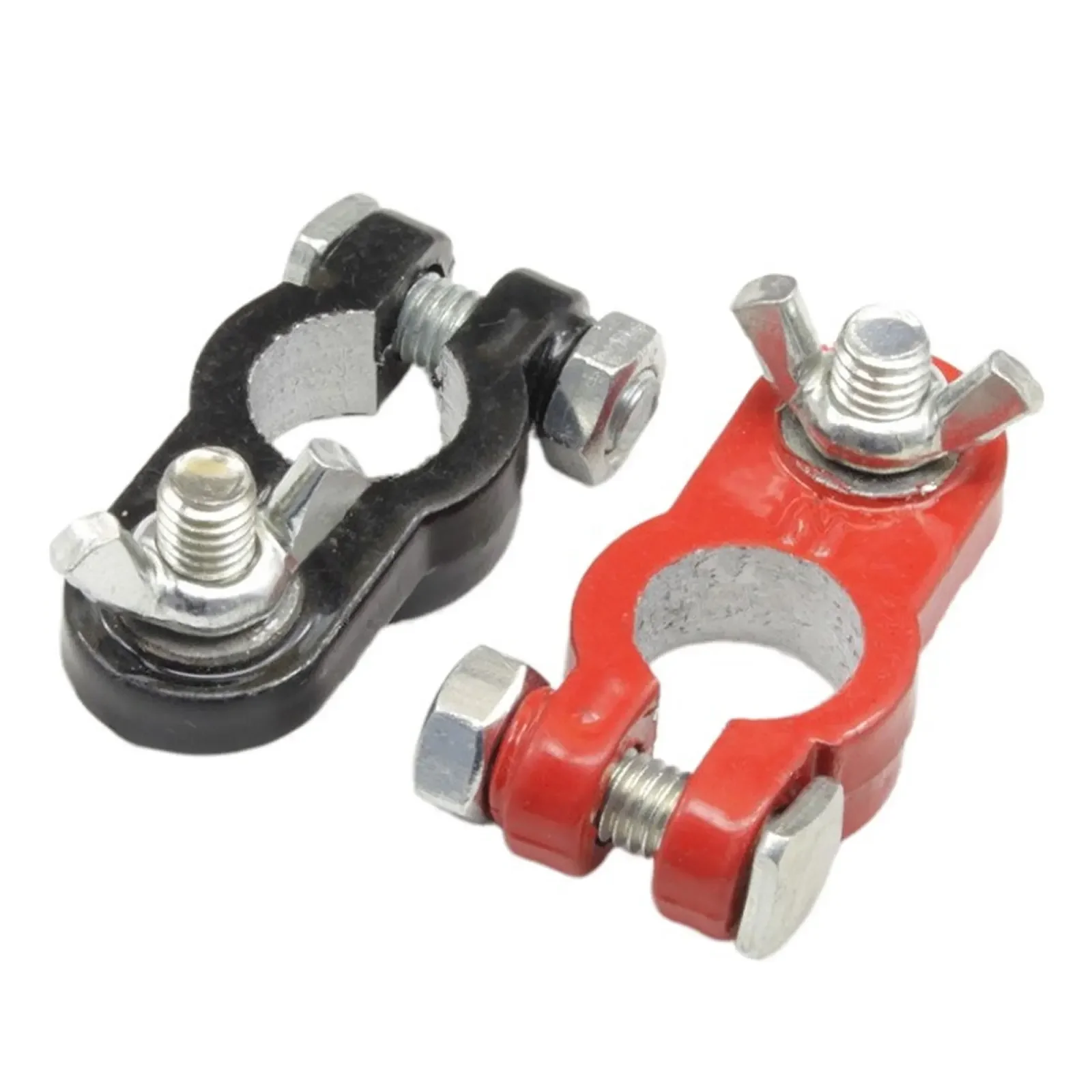 

2 Pcs Car Boat Truck Battery Terminal Clamp Pile Alloy Head Automotive Connector Clip Aluminum Alloy Terminal Battery