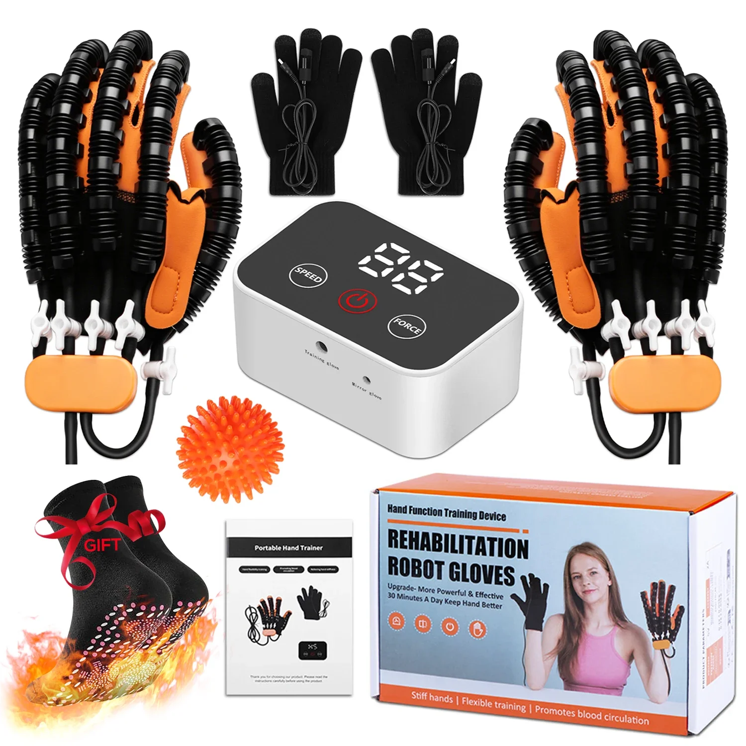 

Реабилитационные перчатки-роботы для восстановления функций кисти при гемиплегии, автоматический тренажер для пальцев после инсульта