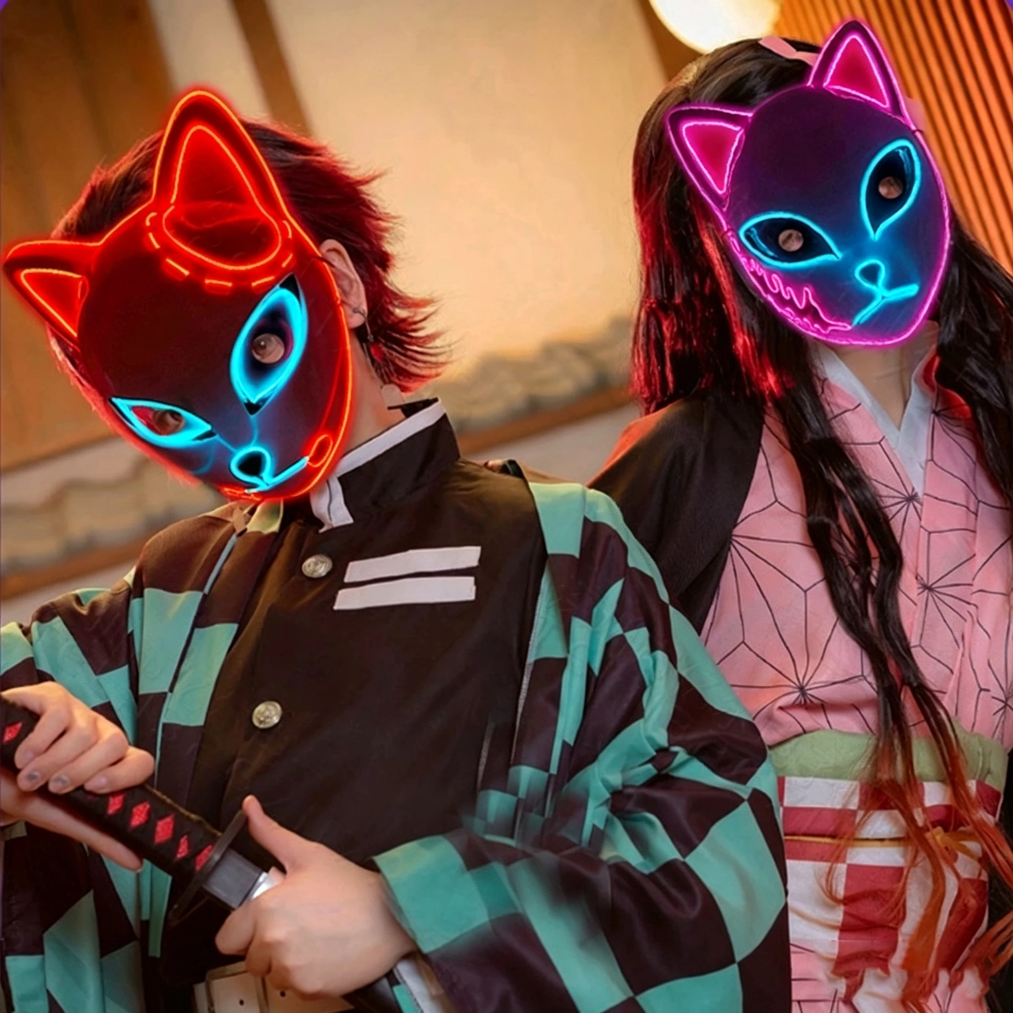 Masque de renard démoniaque d' - Anime Cosplay Tanjiro avis et prix