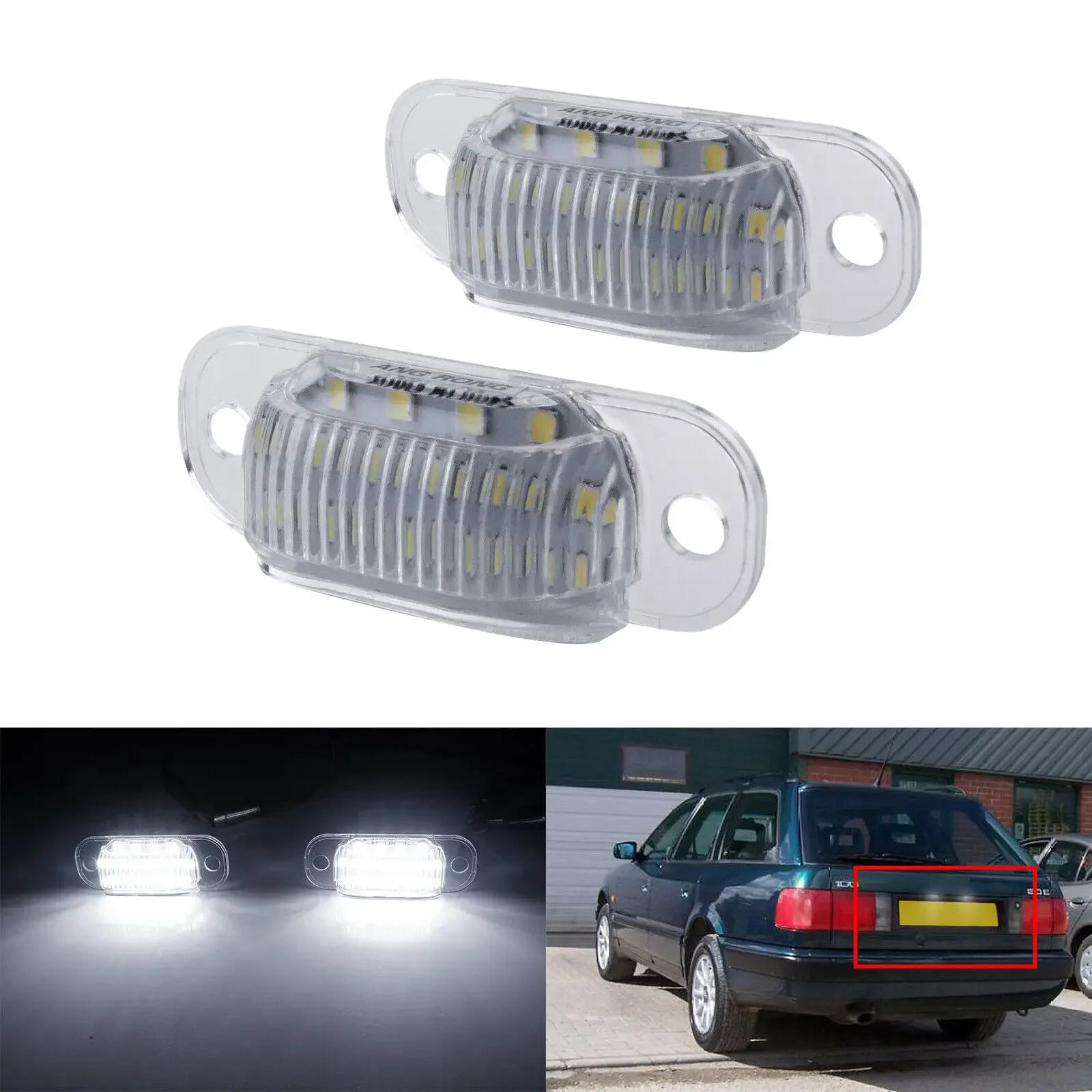 

2X Canbus SMD светодиодное освещение номерного знака для Audi 80 8C B4 100 C4 4A Cabriolet 8G