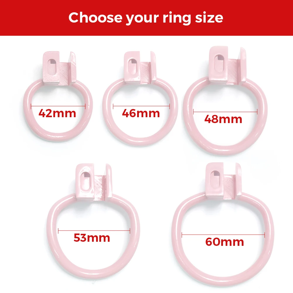 BBC ONLY Queen Pink Chastity Cage BDSM Ladyboy Sissy Male Sex​ Toys for Men Bondage Penis Lock Chastity Devices