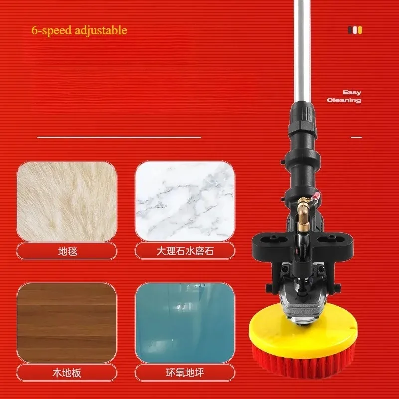 Electric Floor Scrubber Commercial Industrial, Portable Wet Dry Vac for Hardwood Tile Concrete Carpet Outdoor Indoor Use