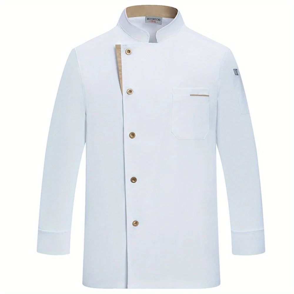 chef-overall met lange mouwen herfst- en wintercatering restaurant bakken heren- en dameskeukenwerkkleding met korte mouwen