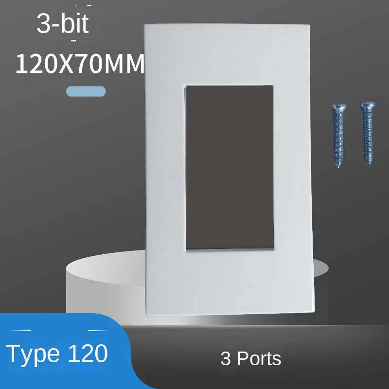 American standard 120 type 120X70MM blank three position wall mounted screw fixed upper module