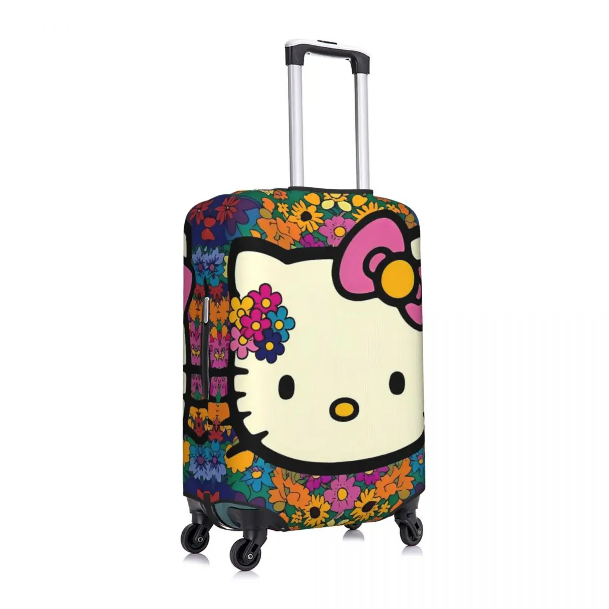 ハローキティ かわいい猫 スーツケース カバー 楽しいクルーズ旅行 保護 荷物ケース フライト