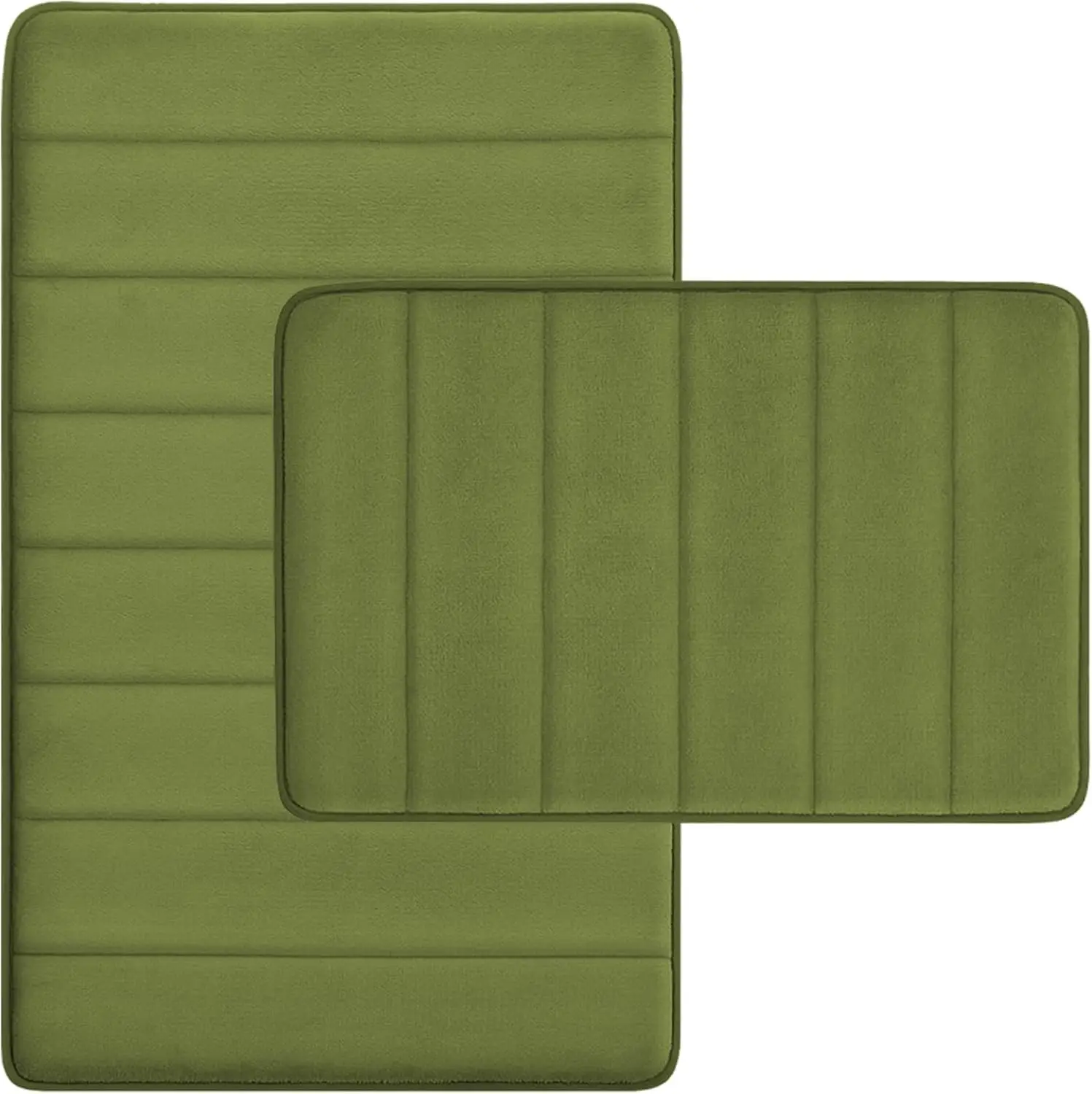 

Bathroom Rugs Set 2 Piece Memory Foam Bath Non-Slip Bath Mat,Washable Room Mats,Absorbent Shaggy Rugs Super Soft Kitchen