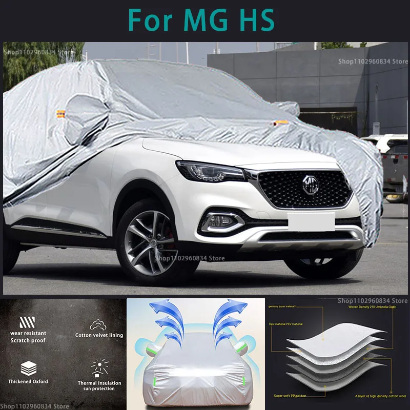 

For MG HS 210T Full Car Covers Outdoor Sun uv protection Dust Rain Snow Protective Auto Protective cover