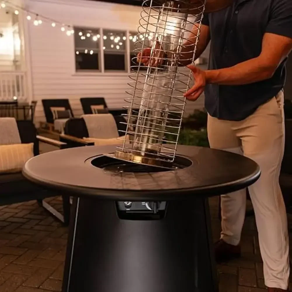 Propane Patio Heater Attachment Vibrant Flame & 6-Foot Heat Radius Easy Install & Modular Design Transform Your Outdoor Space