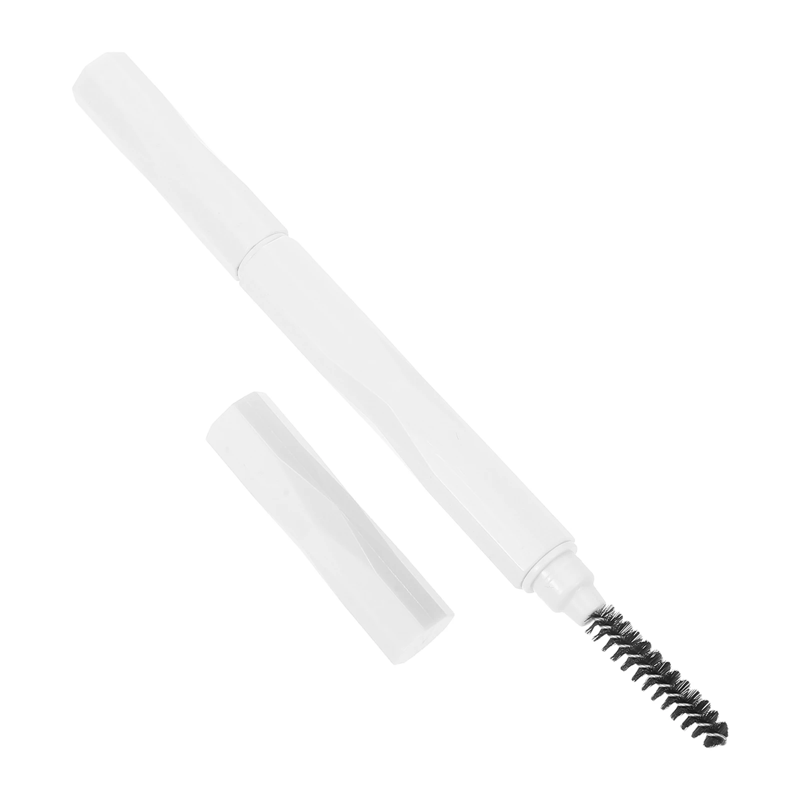 Dual Wenkbrauw Kam Brush Tool Zachte Haren Wimper Styling Bruine Gel Mascara 2in1 Make-Up Spiraal Brow Wimpers Grooming Fijne Tand