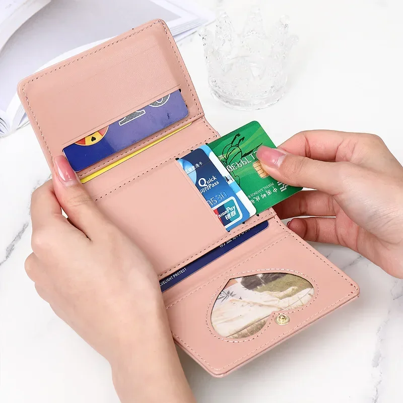 Cute Women Wallets Money Bags Short Small Purse Women\'s Student Card Holder Girl ID Bag Card Holder Coin Purse