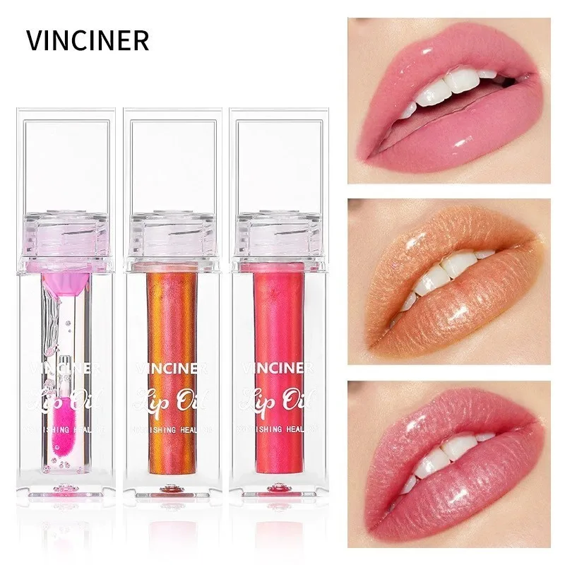 Parel kleurverandering lipgloss, spiegellipgloss rijk, water lichtverandering kleur hydraterende lipgloss (parel kleurverandering)