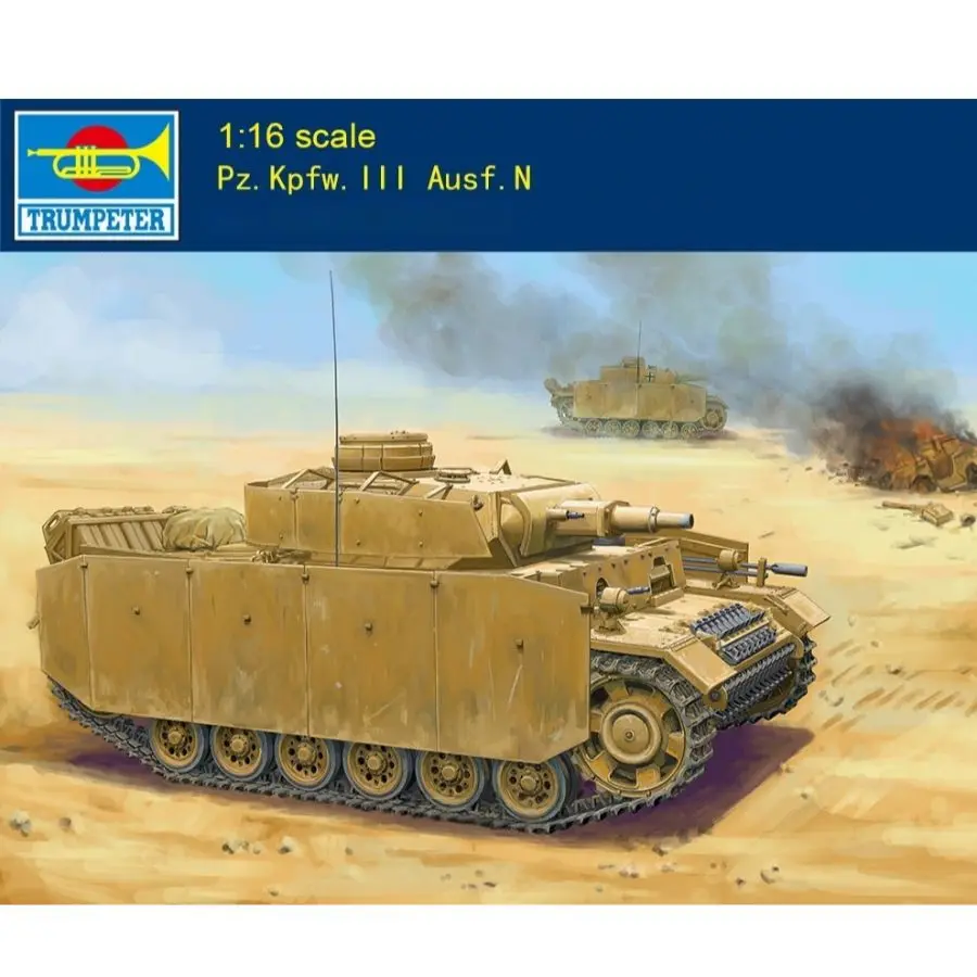 

Trumpeter German Pz.Kpfw.III Ausf.N Collectible Assembly Model Kit 00956 1/16