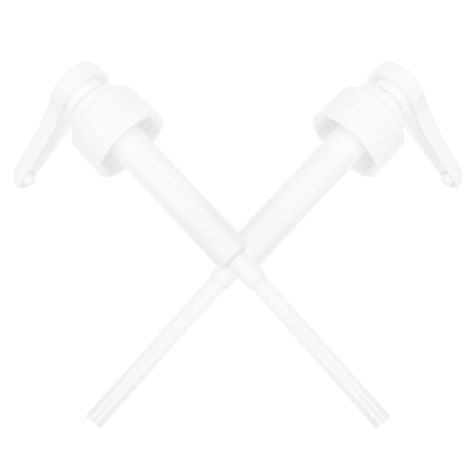 

2Pcs Syrup Bottle Pump Dispenser Quantitative Pump Head Universal Replacement for Shampoo Beverage Syrup Dispensing Head