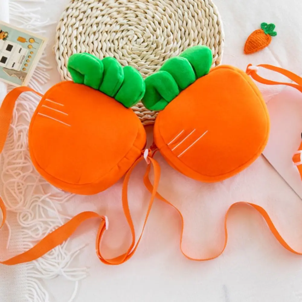 Simulatie Wortel Wortel Tas Cartoon Trendy Mode Aardbei Pop Tas Mooie Fruit Schoudertassen
