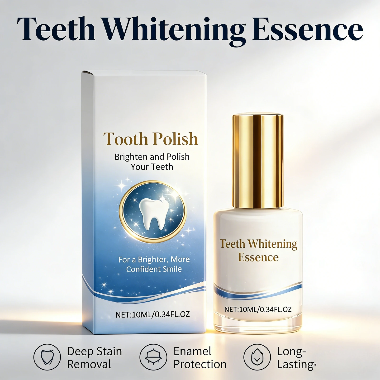 

Эссенция для чистки зубов с гидроксиапатитом: удаляет налет и пятна, мгновенно осветляет, уход за зубами