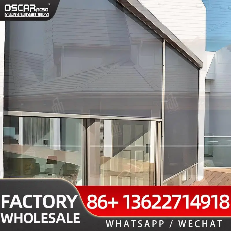 Waterproof Roller Blinds for Outdoor Terraces Balconies and Pergolas Shade Protection Privacy Solution Rolling Blind