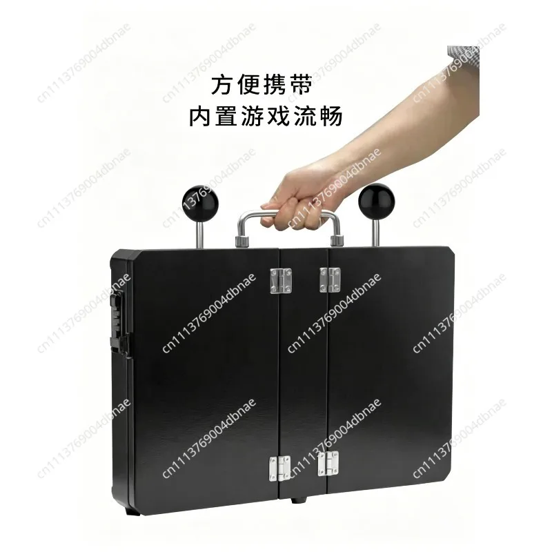 Dual Screen For   Pandora Double Player Arcade Fighting Joystick Portable Integrated Game Console Coin Operated Folding
