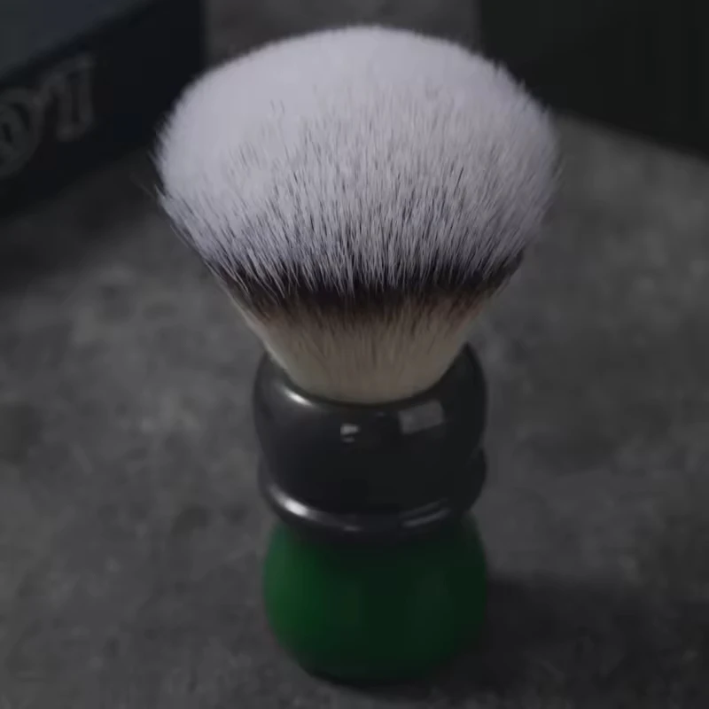 Кисти для бритья YAQI 26 мм, мокко-матча, чай, синтетические узлы для волос, ручка из смолы, мужская кисточка для влажного бритья