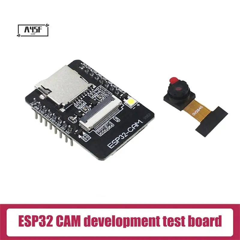 

A45F-ESP32-CAM Development Board+OV2640 Camera Module Set WIFI+Bluetooth Ultra Low Powers Iot Module 5V