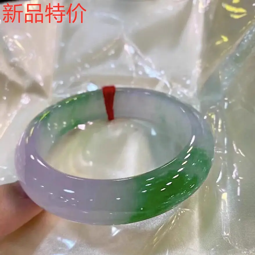 

Фиолетово-зеленый разнообразный браслет цвета ледяной весны, положительный круг, старая яма, натуральный белый фон, сапфир