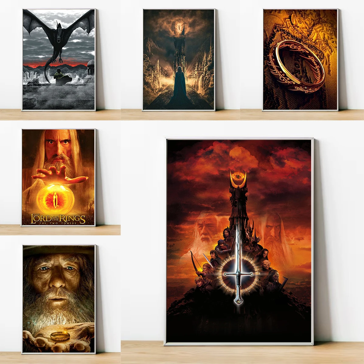 

Room Decor Movie L-Lord of the R-Rings Poster Living Room Decoration Home and Decoration Decorative Paintings Art Print Wall Art