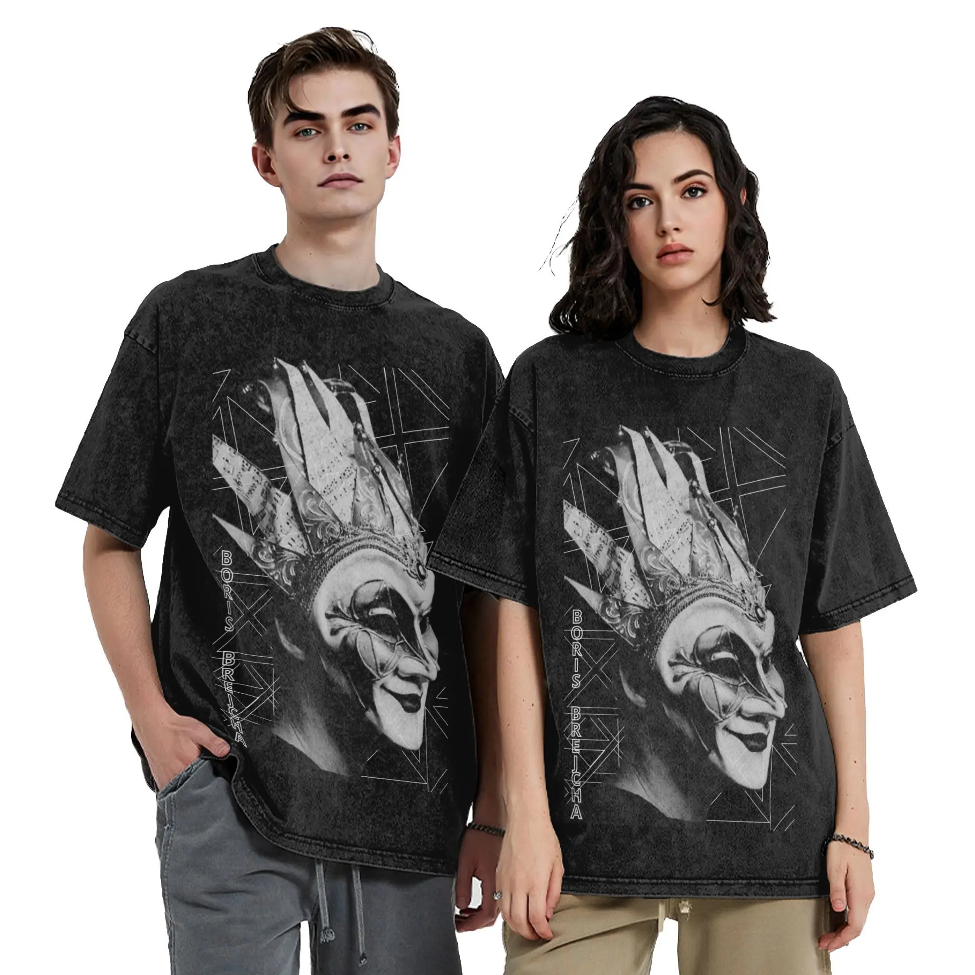 Women Men Dj Boris Brejcha 2025 T Shirt Graphic Printed Washed Vintage  Harajuku Streetwear Outfit Tees