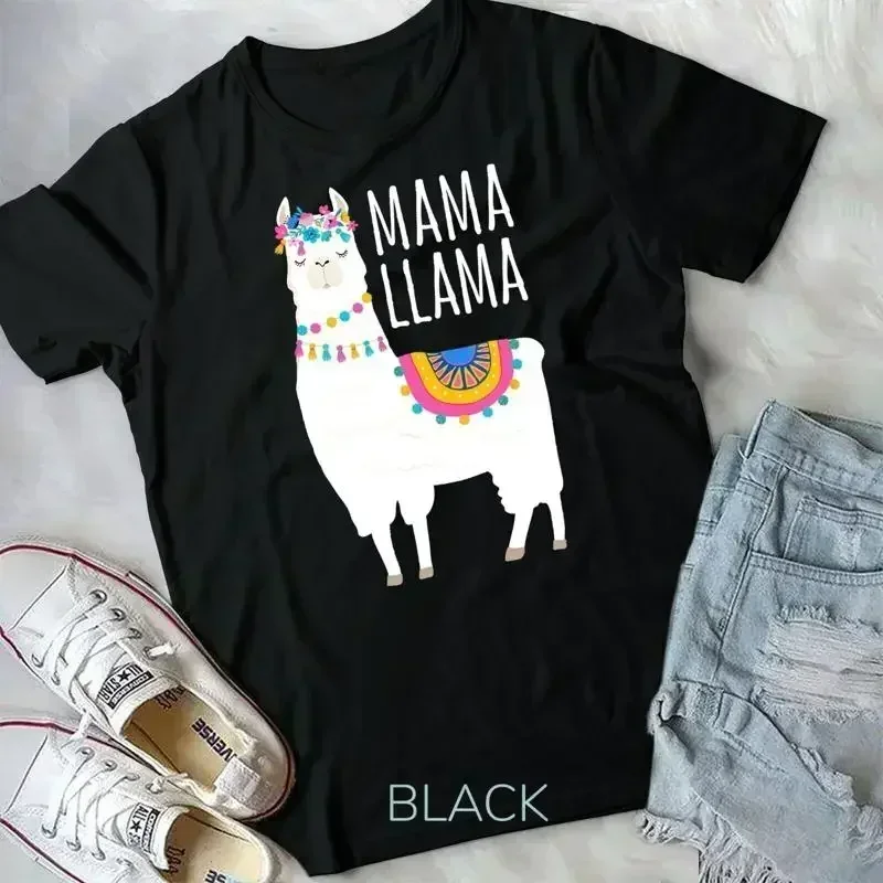 Mama Llama Shirt for Women Unisex T shirt