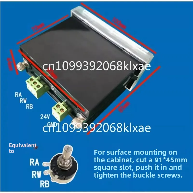 SX02P digital potentiometer, percentage, instead of PLC variable frequency governor on potentiometer, panel mount