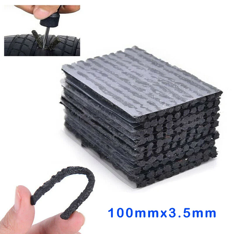 Auto Accessories 50Pcs Tubeless Tire Tyre Puncture Repair Kit Strips Plug For Car Van Truck Bike Puncture Repair Recovery Tools