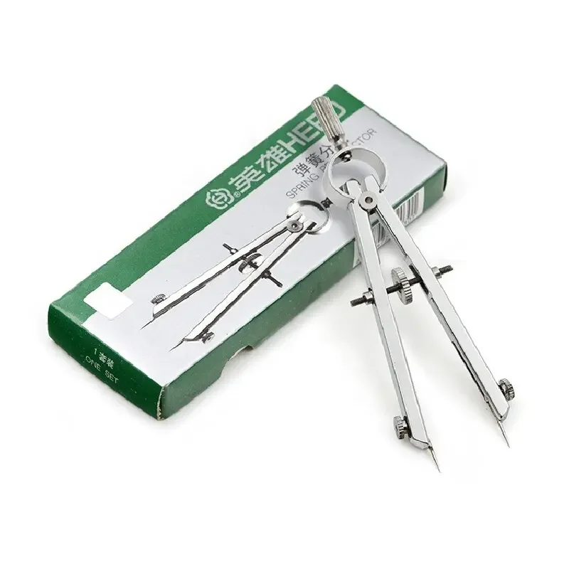 1Pc Professional  Alloy Spring Compass Divider, Precision Marking Gauge Drawing Tool for Jewelry DIY Craft & Engineering