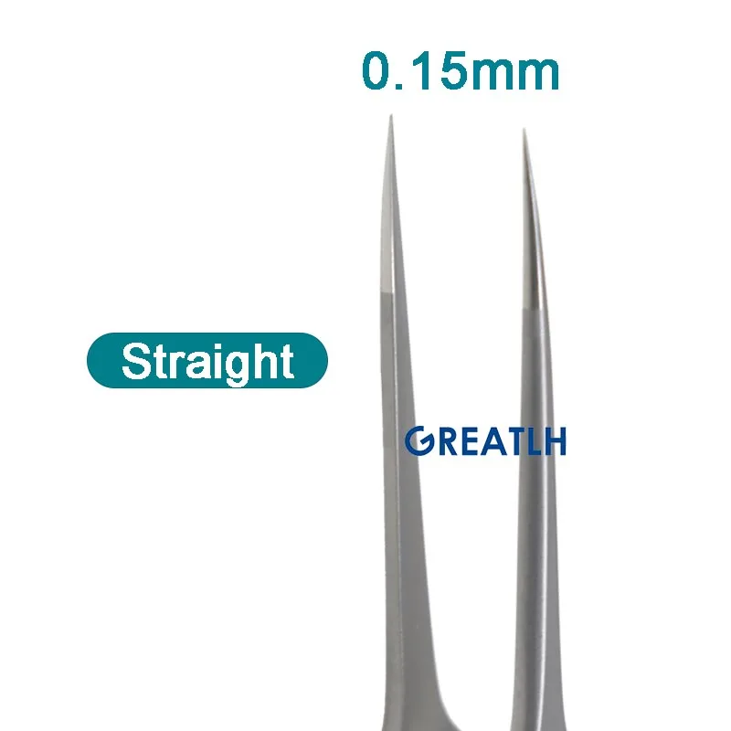 Hair Implant Tweezers Hair Transplant Implanter Forceps Straight Curved Angle Type Stainless Steel