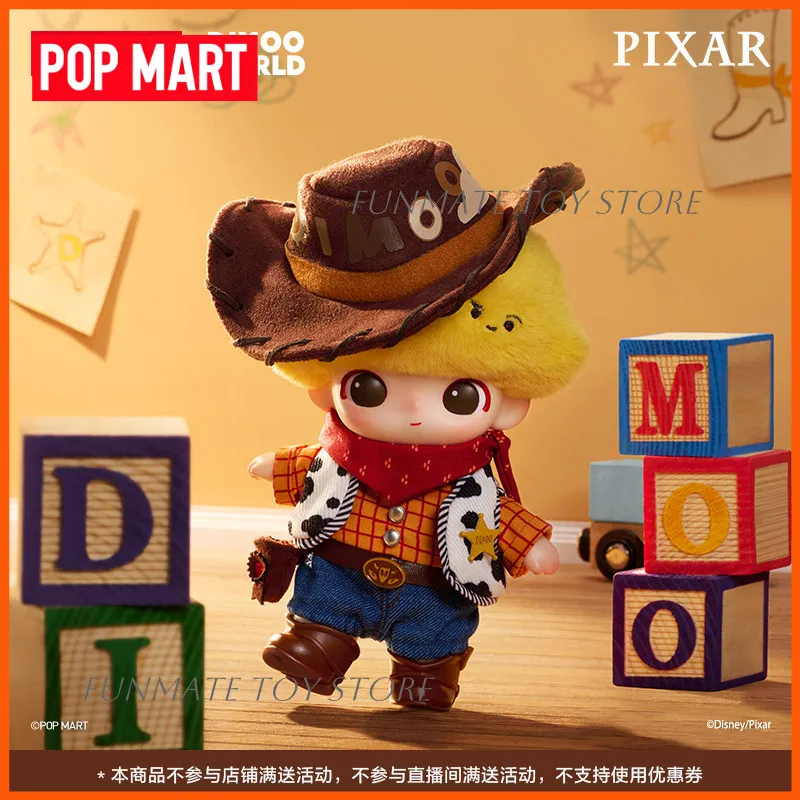 Authentique POP MART Dimoo Blind Box World × Série Pixar Figurine Anime Tendance Pendentif Décoratif Poupée Boîte Mystère Cadeau Personnalisé