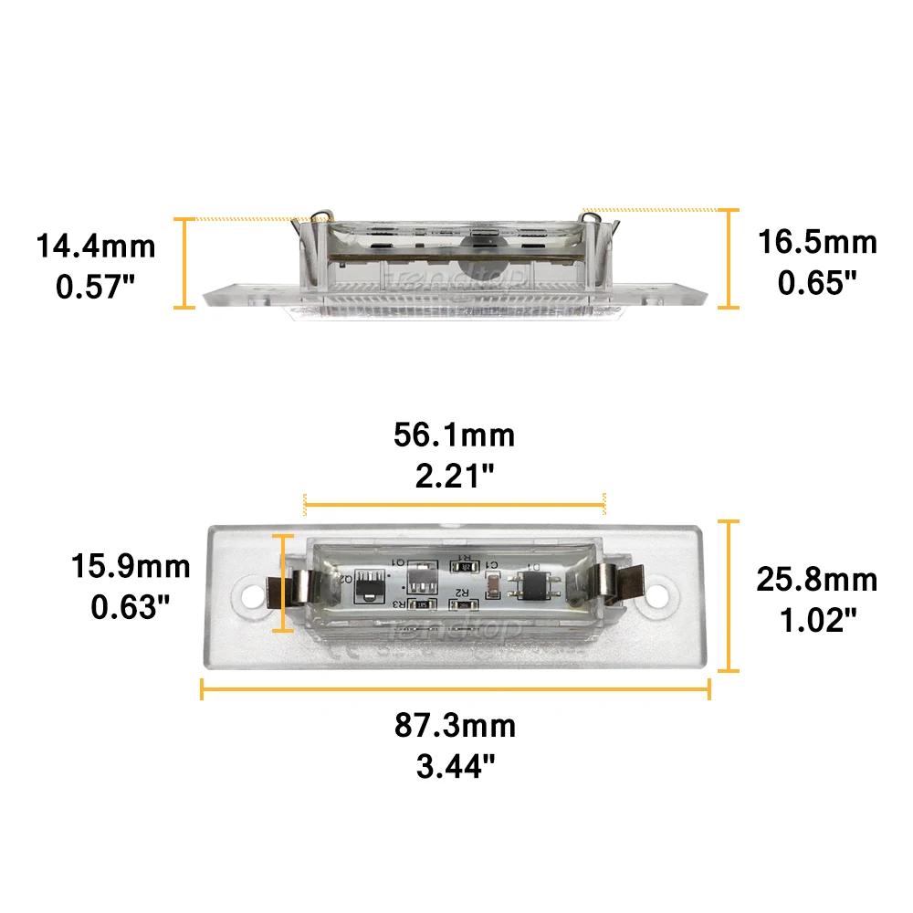 For Porsche LED License Plate Light For Porsche Boxster 986 1997-2004 964 968 993 996 9646316200101C Car Number Plate Lights