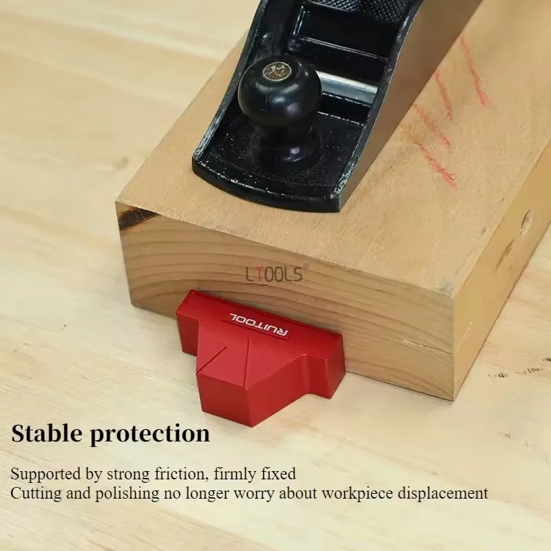 

Anti Slip Limit Block Woodworking Anti Slip Aluminum Alloy Tenon Universal Accessory for Cutting and Planing Table Hole Stopper