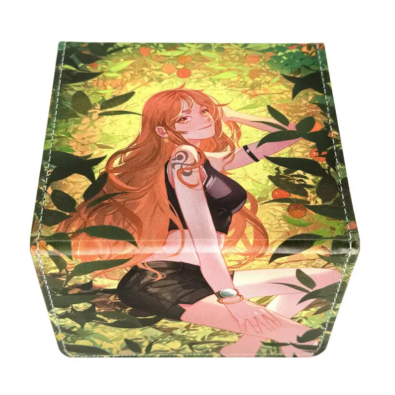 one-piece-nami-opcg-ptcg-dtcg-diy-large-capacity-leather-card-box-thickened-anime-game-collection-card-storage-box