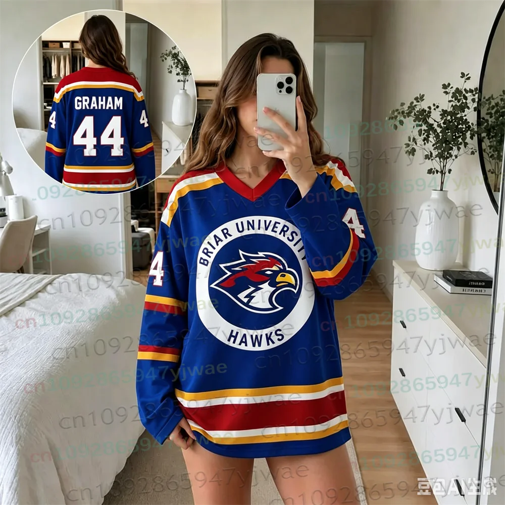 2026 Off Campus TV Series Briar University Hockey Jersey Graham Logan Di Laurentis Tucker Merch Shirt Unisex Shirt Beach T-shirt