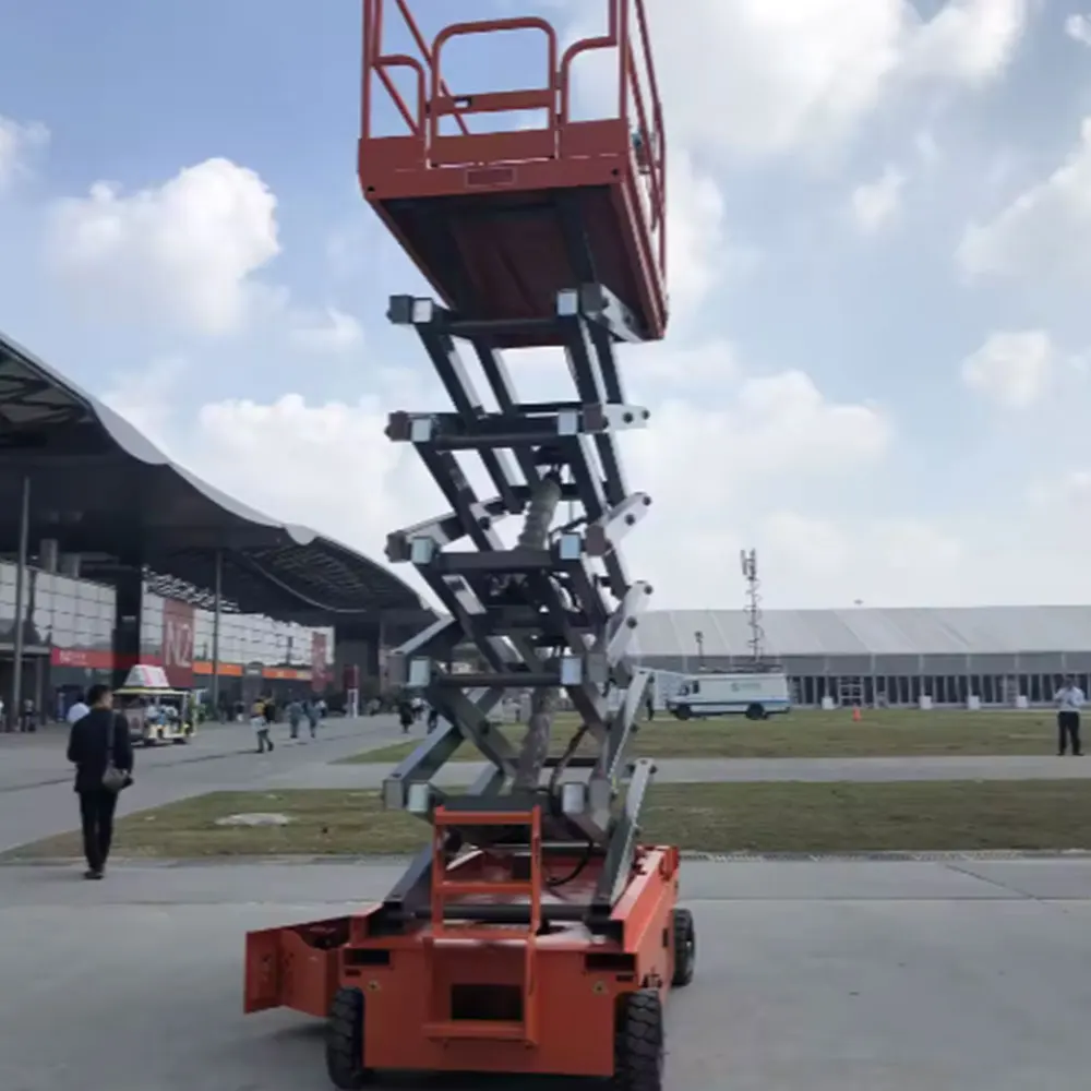 Electric Vertical Lifting Platform, Hydraulic Scissor Boom Lift & Mobile Scissor Lift for High-Altitude Work view 2