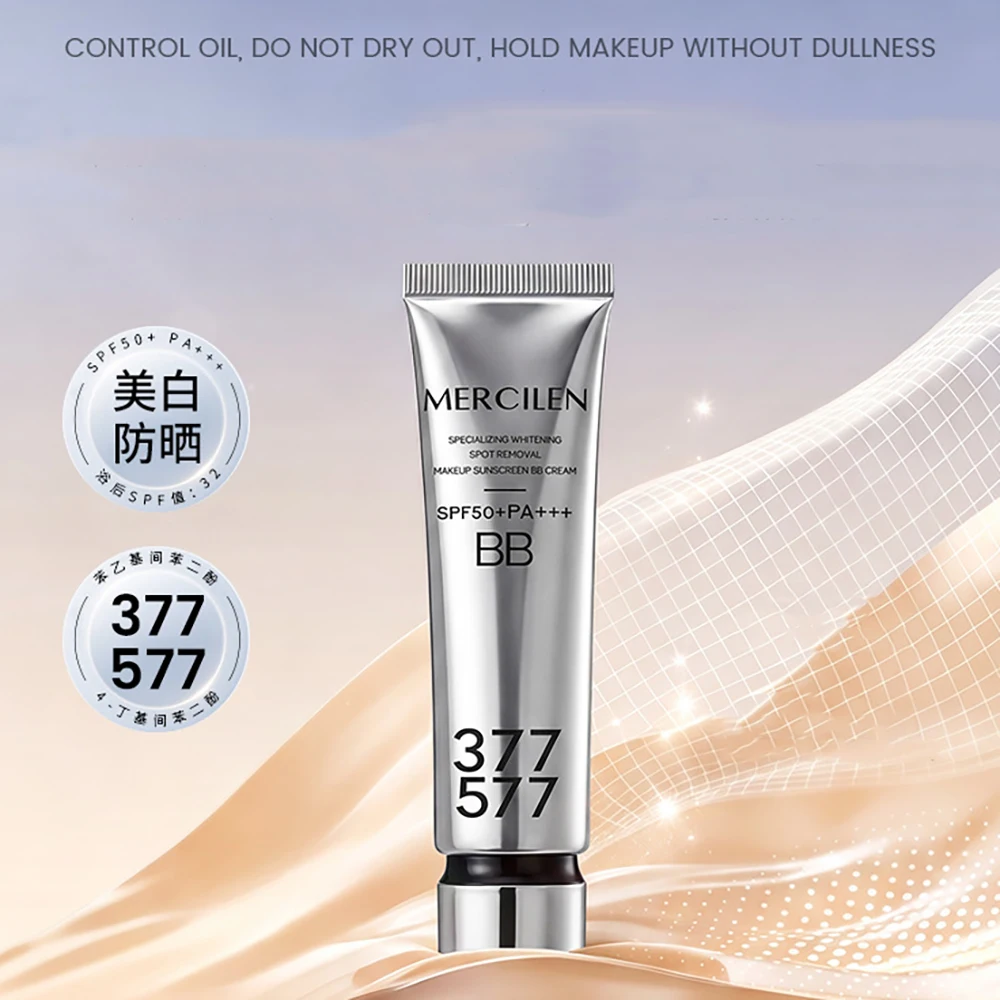 30g Natural Concealer Sunscreen Whitening Cream Makeups Waterproof Sweatproof Dry Skin Oil Skin Face Care Makeup Products