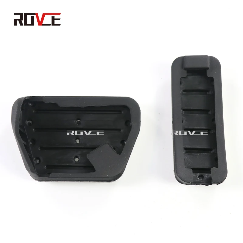 ROVCE Car Styling Anti-slip Fuel Brake Steel Pads Pedals Cover For Land Rover Defender 110 2020 Car Accessories