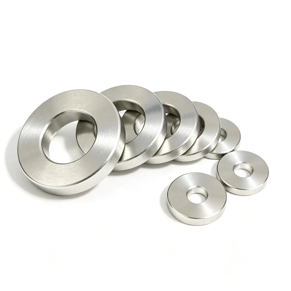 CNC Precision Turned 304 Stainless Steel Flat Washer Gasket for M3.5 M4.5 M5.5, Multiple Thickness from 1mm up to 10mm
