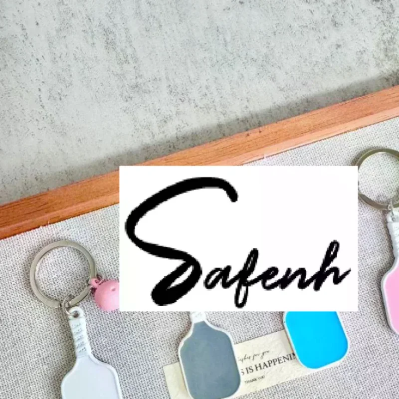 1Pcs Sporty Women's Key Holder Bag Pendant 3D Metal Pickleball Racket Keychain Couple's Best Friend Small Gift