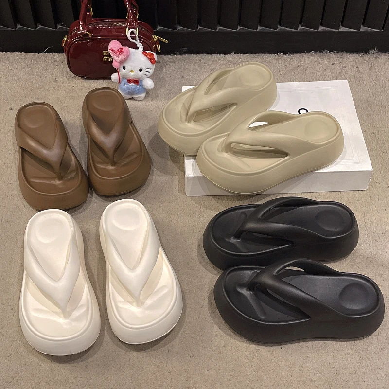 Zapatillas de verano antideslizantes de una pieza de EVA con parte inferior uesa, sandalias informs de estilo romano par...
