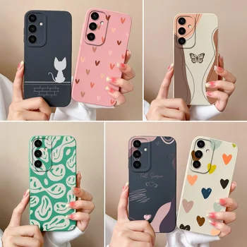 For Samsung S24 Plus Ultra Phone Case Stylish Soft Liquid Silicone Camera Protection Cover For Galaxy S 24 S24+ S24Ultra Funda