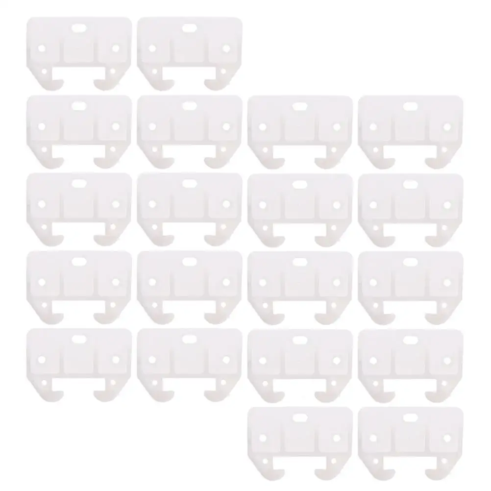 

20 Pcs Plastic Drawer Guides Strong Durable High Quality Furniture Slides Center Mount Track Replacements Cupboard