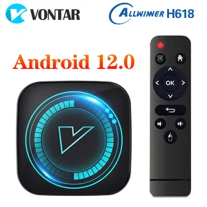 Kotak TV Pintar VONTAR H618 Android 12 Allwinner Quad Core Cortex A53 Mendukung Video 8K Wifi Pemutar Media Suara Google Dekoder 8 tv kotak penjualan terbaik vontar - №