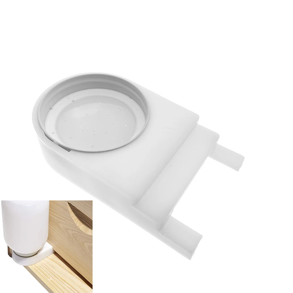 1PCS Honey Bee Feeder Entrance Water Jar Lid Top Bowl Adaptor Suger Syrup Dispenser Plastic Beekeeping Tools Apiary Supplies