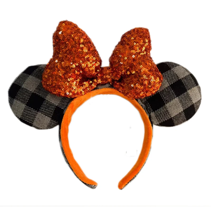 Diadema con orejas de Mickey Mouse de Disney para adultos y niños, diadema de felpa para disfraz, diadema para fiesta de vacaciones y Cosplay, regalo