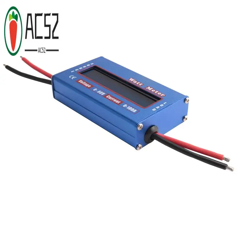 AC52-Digital Wattmeter Watt Meter Power Meter DC 60V 100A Balance Voltage Battery Checker